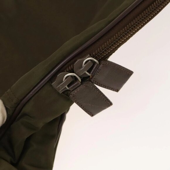 PRADA Garment Cover Nylon Khaki Silver Auth - Picture 12 of 15